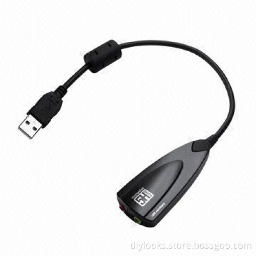Steel Series 5H V2 USB 7.1 Channel Sound Adapter, External Sound Card (Black)